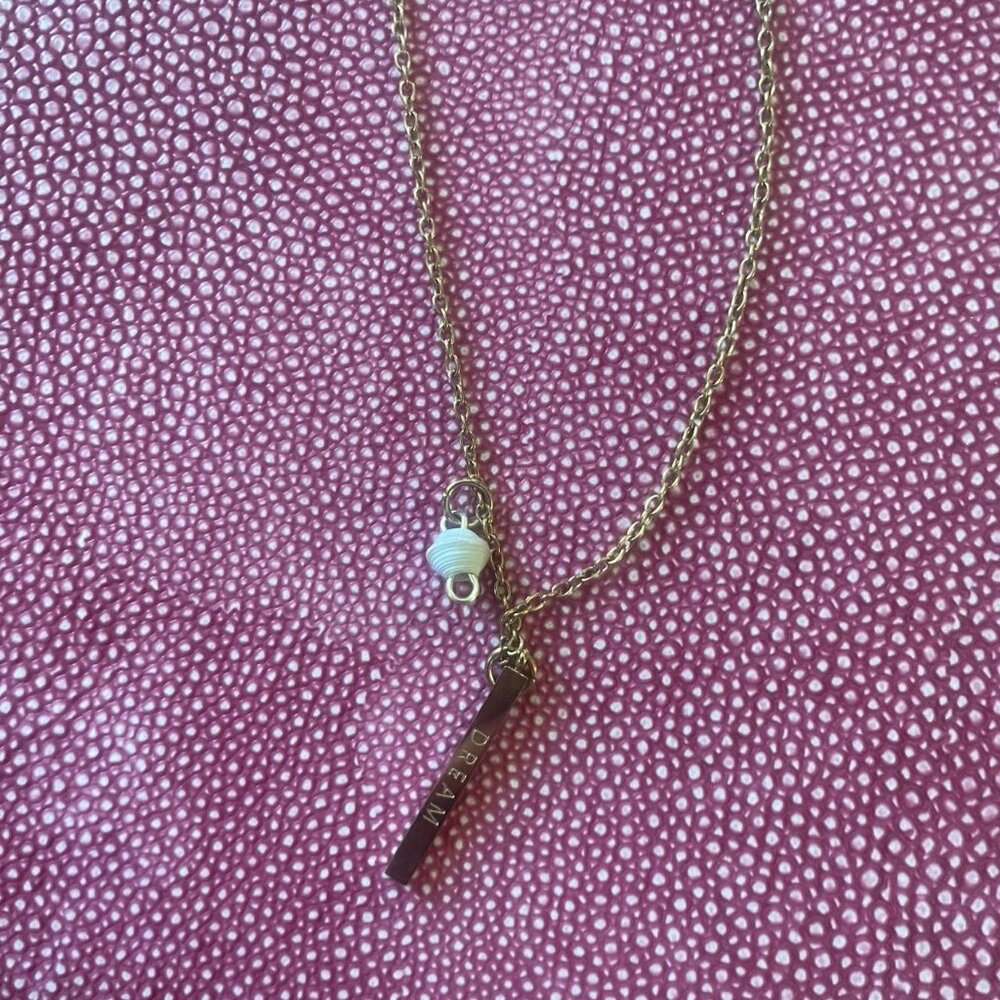 Dream 19 Inch necklace, able to be 2- layered, charm